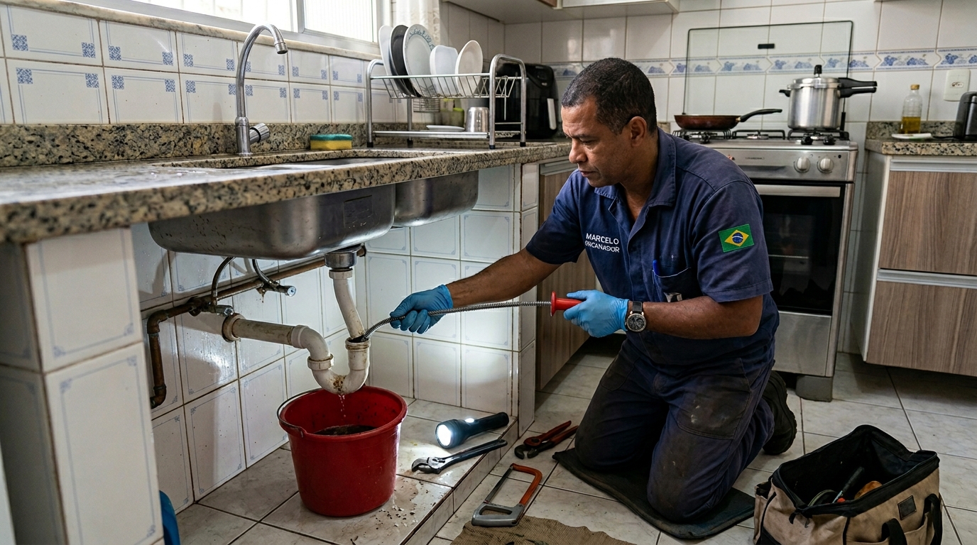 Desentupimento de canos com jato de alta pressão em Goiânia-GO