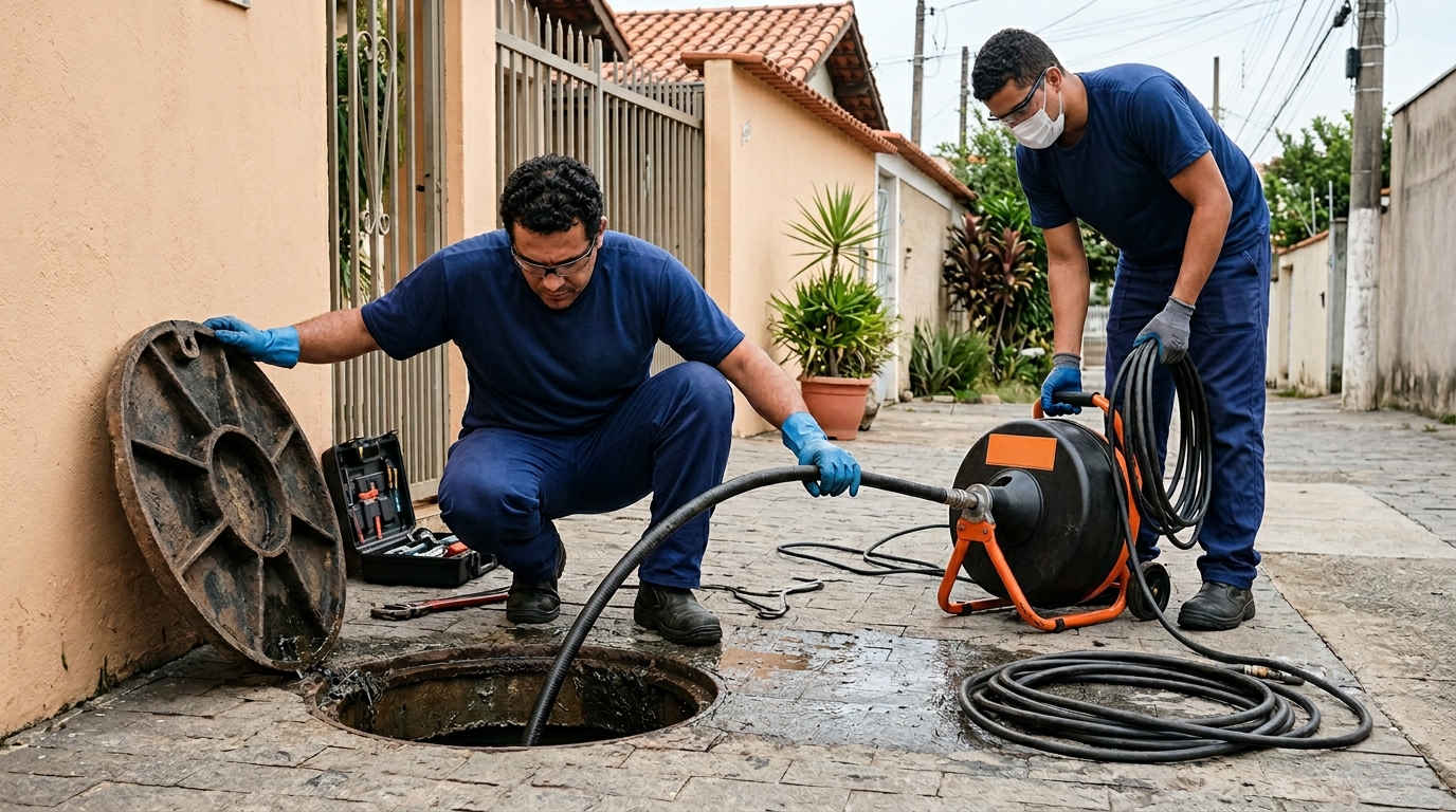 Desentupimento de esgoto em Goiânia-GO