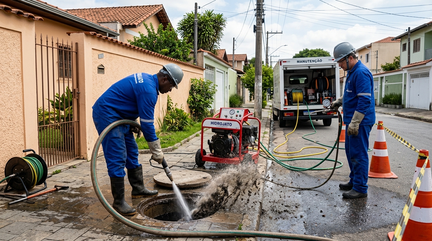 Hidrojateamento residencial em Goiânia-GO