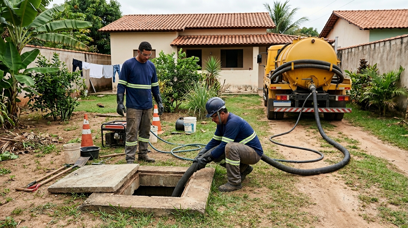 Desentupimento de fossa em Goiânia-GO